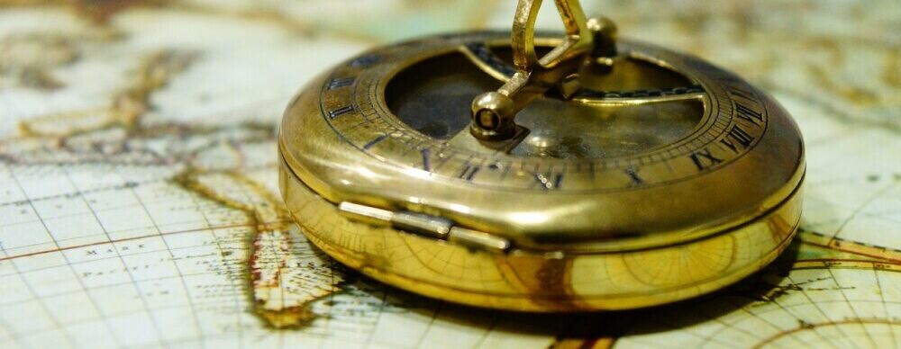 compass-on-world-map